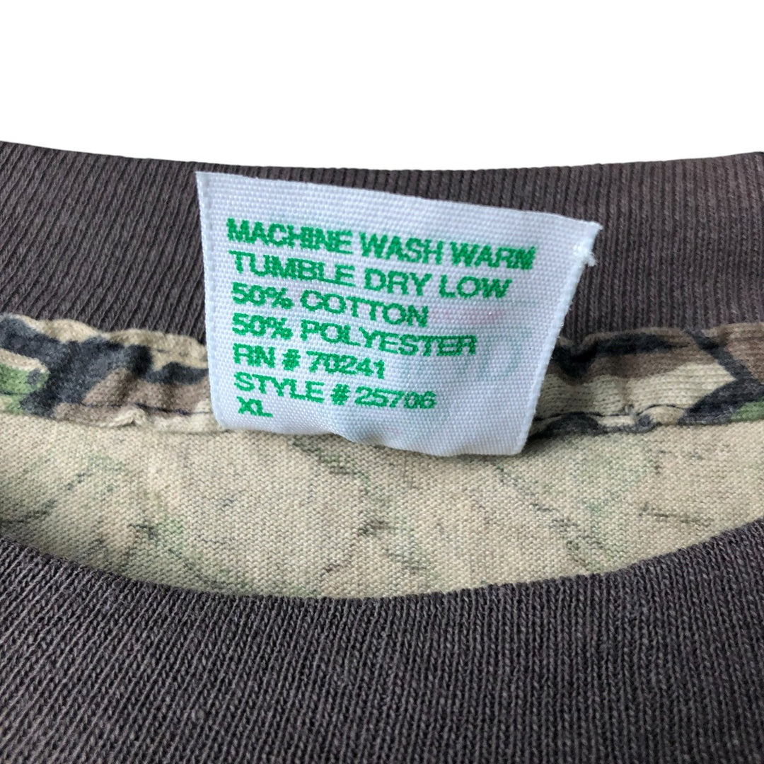 90'S Red Head Realtree Camo Pocket T-Shirt, Made in USA, Men's Size XL, Vintage cotton Khaki type Vintage Second Hand
