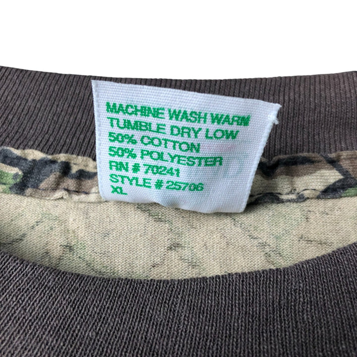 90'S Red Head Realtree Camo Pocket T-Shirt, Made in USA, Men's Size XL, Vintage cotton Khaki type Vintage Second Hand