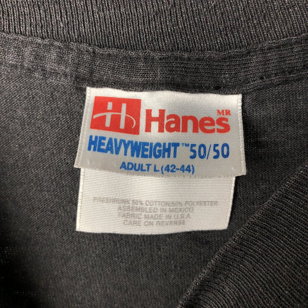 90s~00'S Hanes HEAVYWEIGHT 50 cotton Charcoal Vintage Second Hand