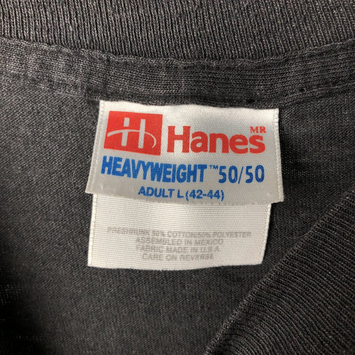 90s~00'S Hanes HEAVYWEIGHT 50 cotton Charcoal Vintage Second Hand