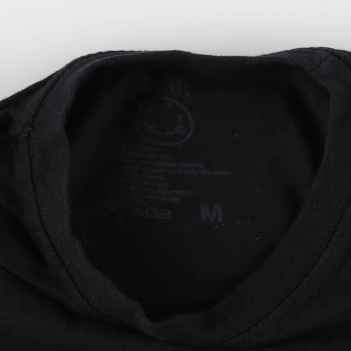 NIRVANA Nirvana Band T-shirt, Band T, Men's M size cotton black type Vintage Second Hand