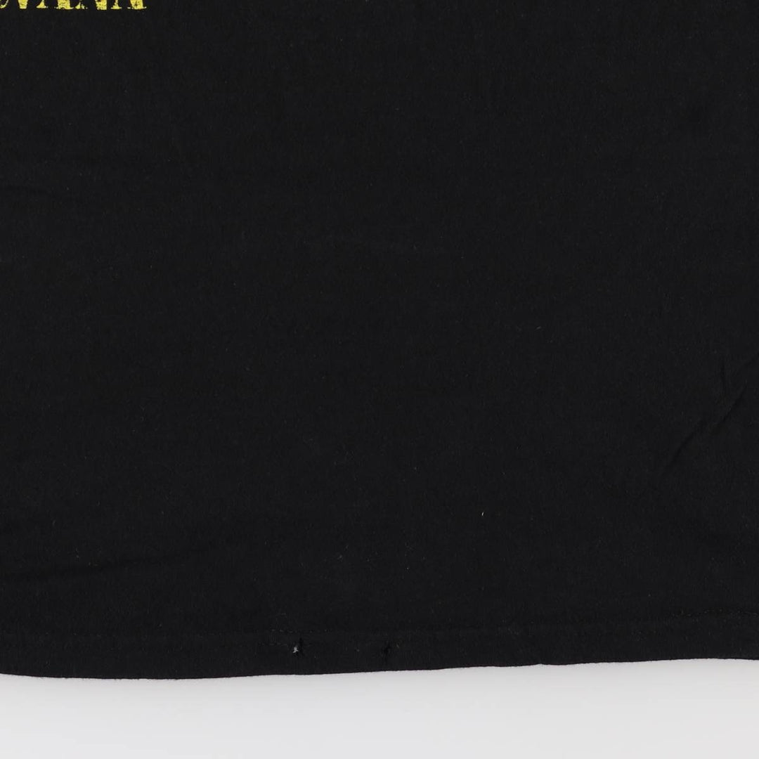 NIRVANA Nirvana Band T-shirt, Band T, Men's M size cotton black type Vintage Second Hand