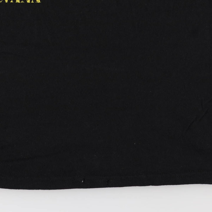 NIRVANA Nirvana Band T-shirt, Band T, Men's M size cotton black type Vintage Second Hand