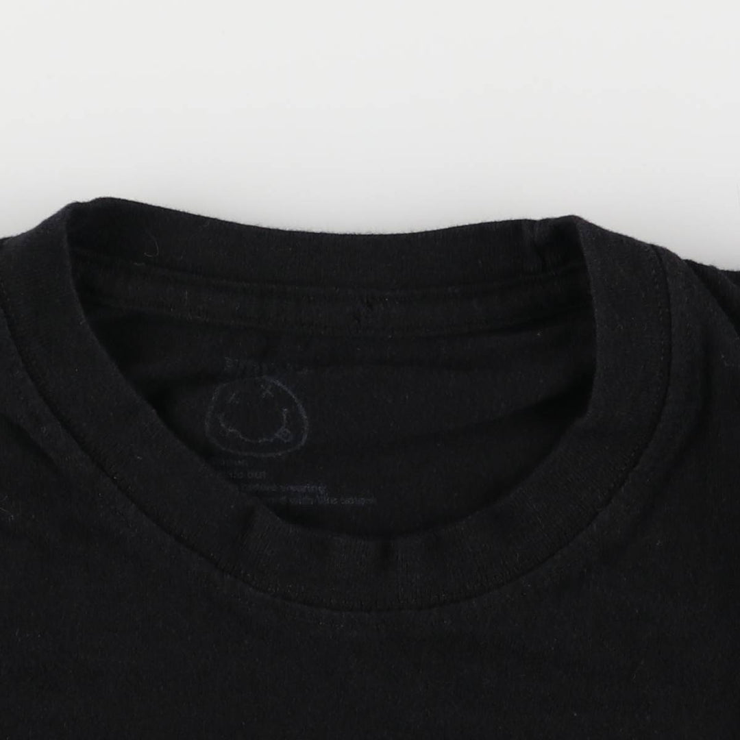NIRVANA Nirvana Band T-shirt, Band T, Men's M size cotton black type Vintage Second Hand