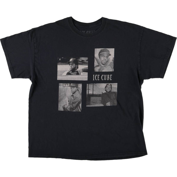 ICE CUBE Rap T-shirt, Men's XL size unclear black type Vintage Second Hand