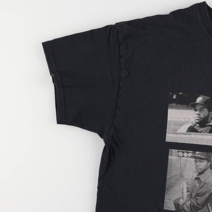 ICE CUBE Rap T-shirt, Men's XL size unclear black type Vintage Second Hand