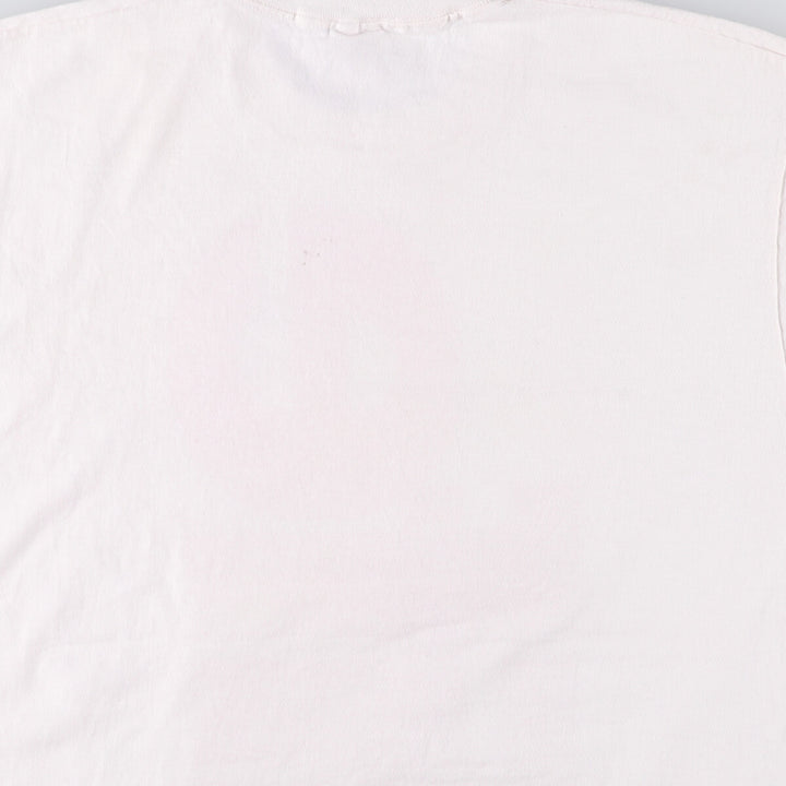 90'S Fruit of the Loom printed T-shirt, made in the USA, men's XL size, vintage cotton white type Vintage Second Hand