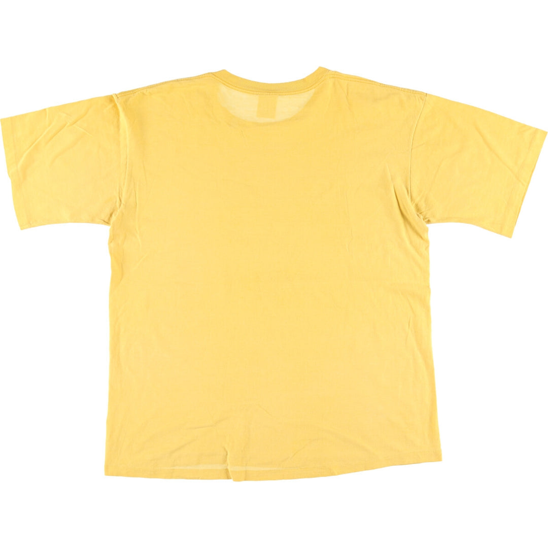 90'S GAP Old Gap Short Sleeve Printed T-Shirt Made in USA Men's L Size Vintage cotton yellow type Vintage Second Hand