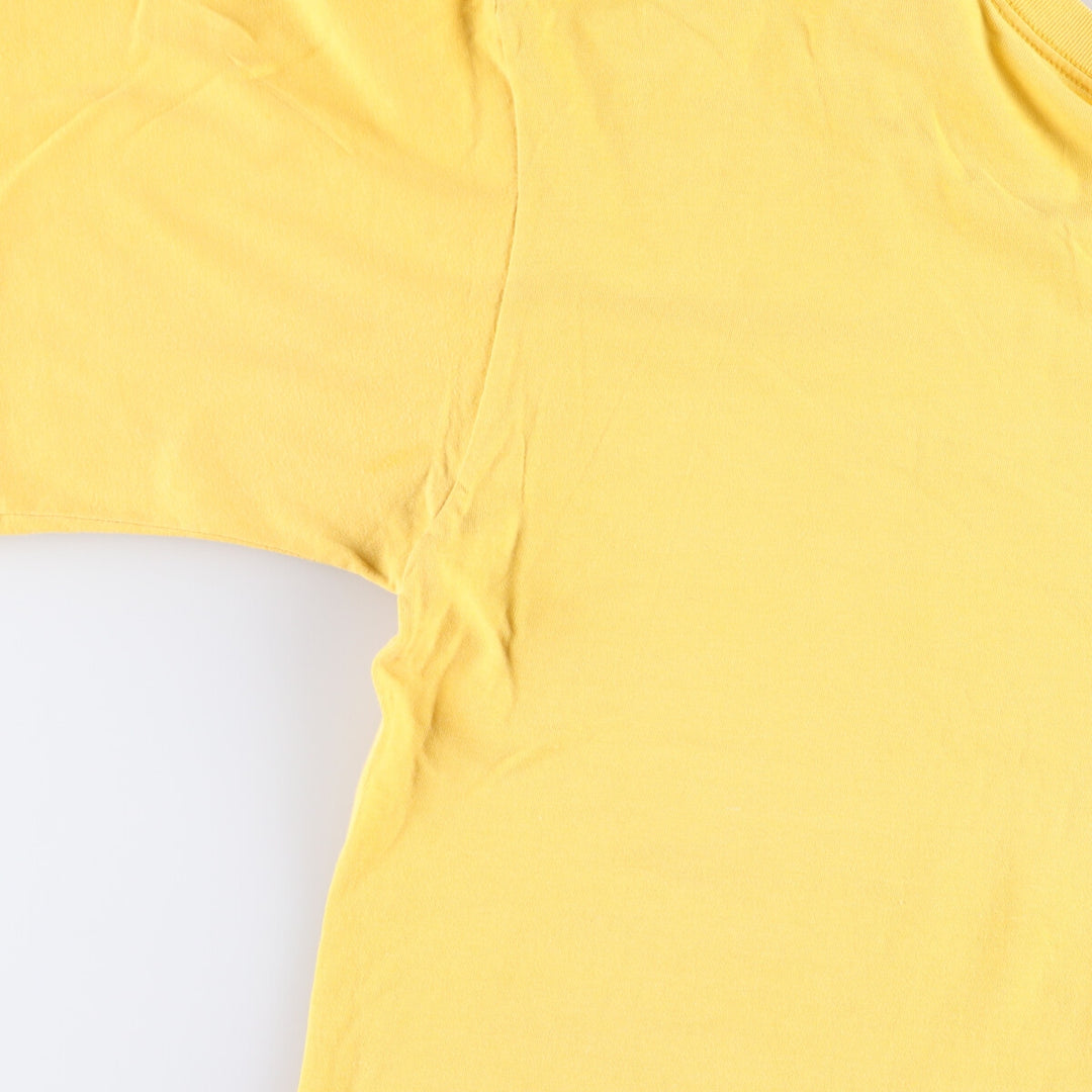 90'S GAP Old Gap Short Sleeve Printed T-Shirt Made in USA Men's L Size Vintage cotton yellow type Vintage Second Hand