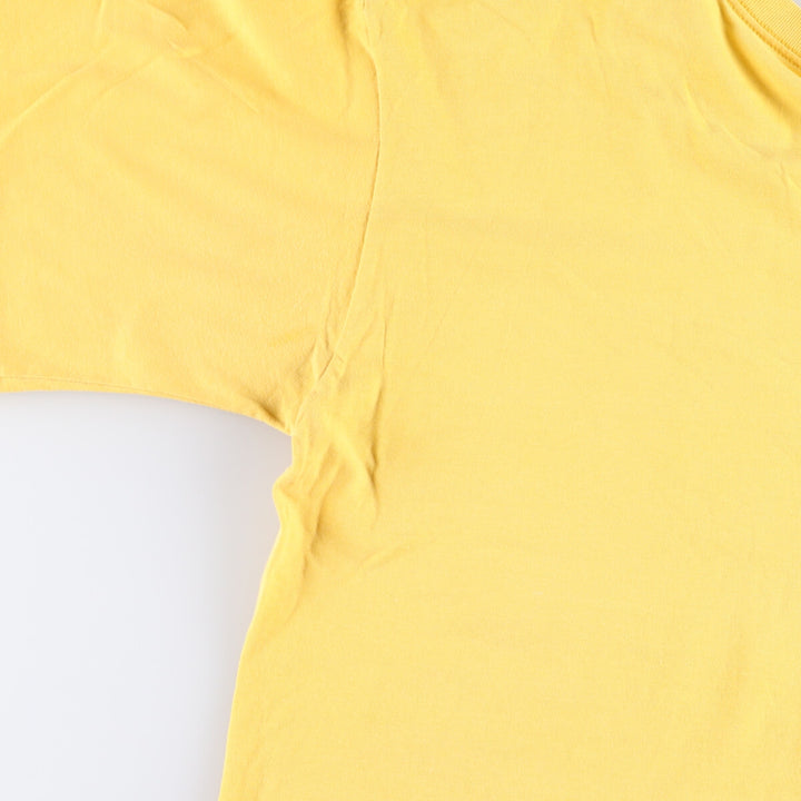 90'S GAP Old Gap Short Sleeve Printed T-Shirt Made in USA Men's L Size Vintage cotton yellow type Vintage Second Hand