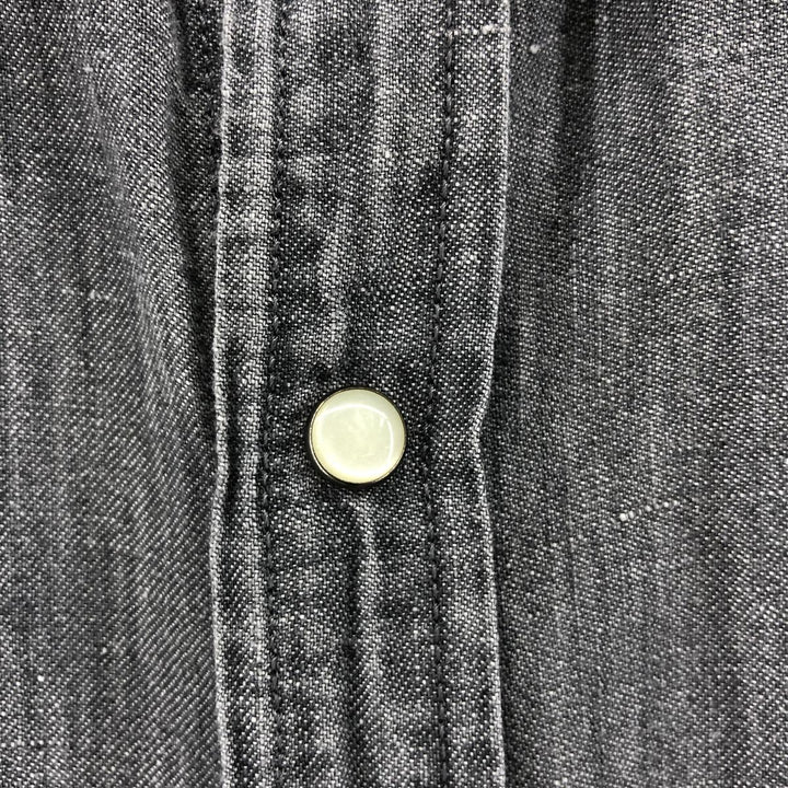 Ralph Lauren DENIM AND SUPPLY Short Sleeve Western Shirt Men's XL cotton Charcoal Vintage Second Hand