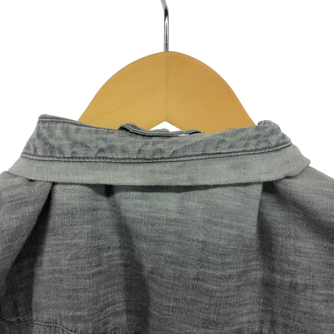 Ralph Lauren DENIM AND SUPPLY Short Sleeve Western Shirt Men's XL cotton Charcoal Vintage Second Hand