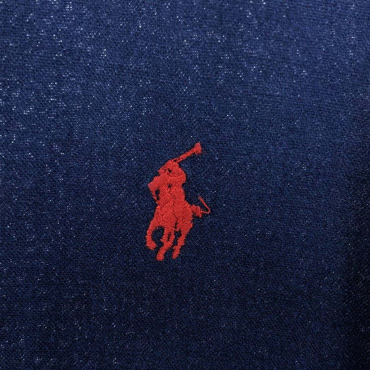 Ralph Lauren Classic Fit Short Sleeve Linen Button Down Shirt Men's XL linen navy blue type Vintage Second Hand