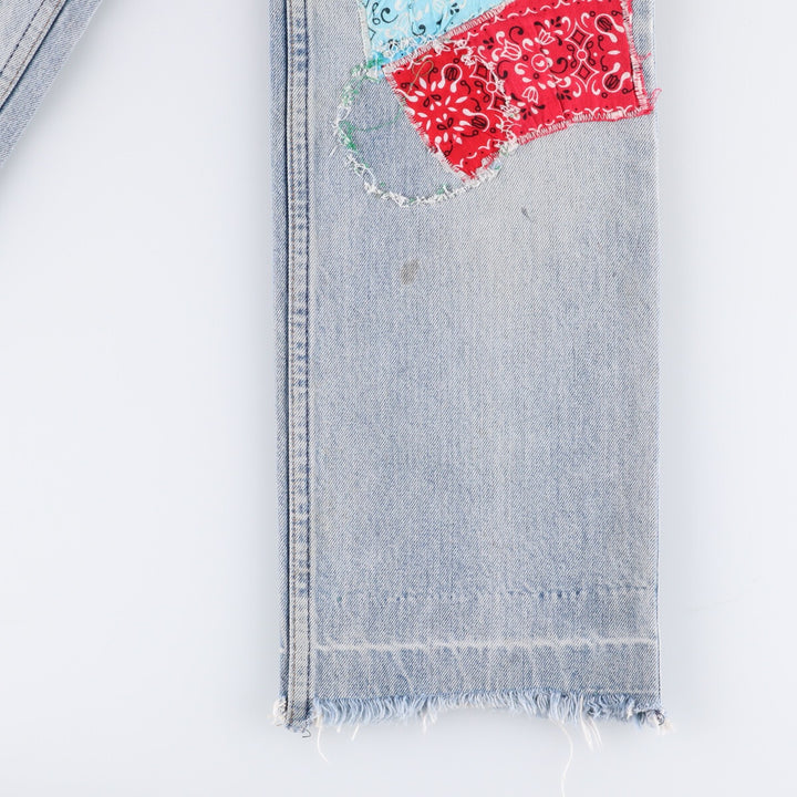 Levi's Custom Cut-Off Straight Denim Pants Women's M (w26) unclear Blue type light blue Vintage Second Hand