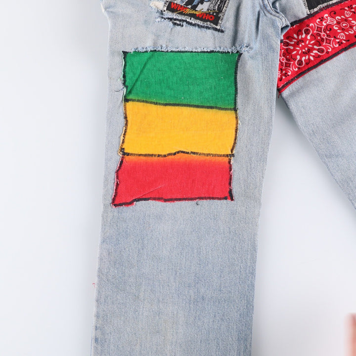 Levi's Custom Cut-Off Straight Denim Pants Women's M (w26) unclear Blue type light blue Vintage Second Hand