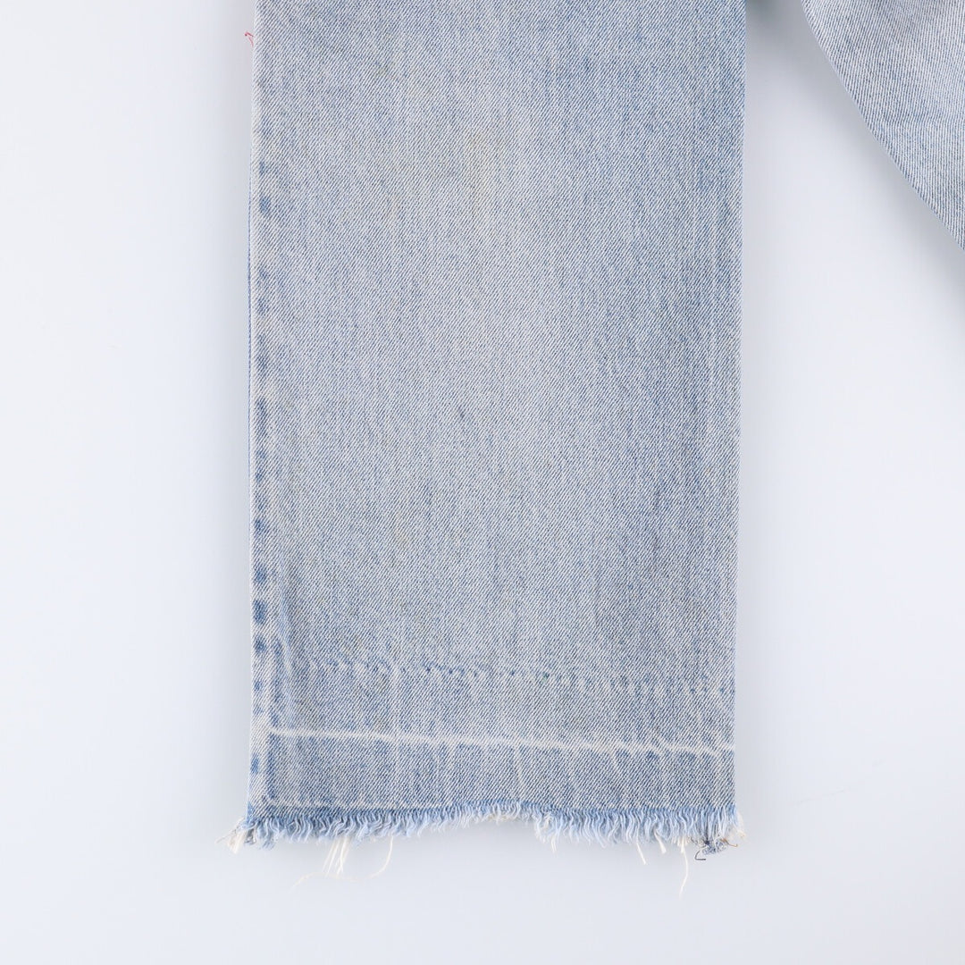 Levi's Custom Cut-Off Straight Denim Pants Women's M (w26) unclear Blue type light blue Vintage Second Hand