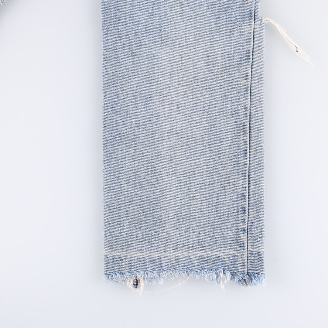 Levi's Custom Cut-Off Straight Denim Pants Women's M (w26) unclear Blue type light blue Vintage Second Hand