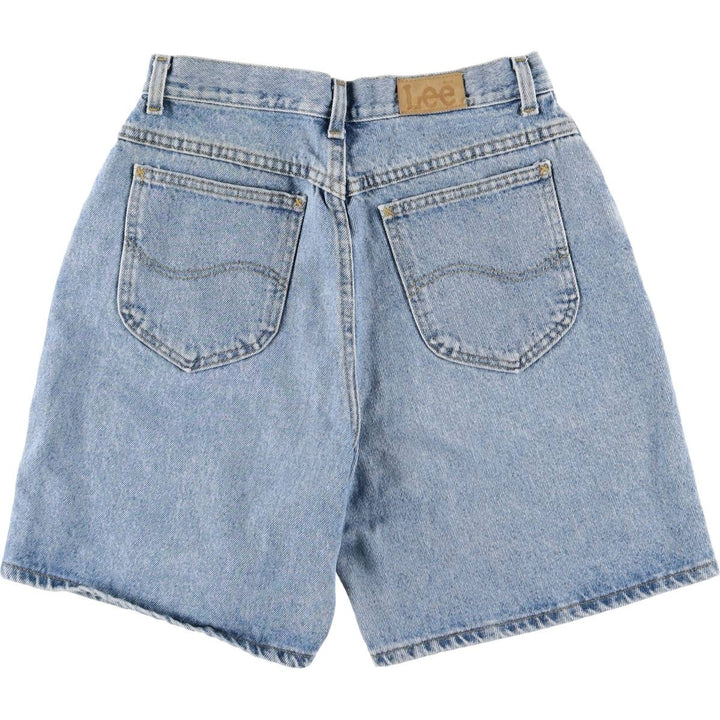 Lee denim shorts, made in the USA, women's size L (w30). cotton blue type Vintage Second Hand