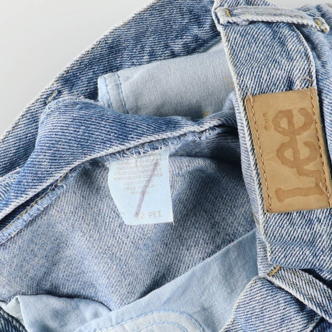 Lee denim shorts, made in the USA, women's size L (w30). cotton blue type Vintage Second Hand