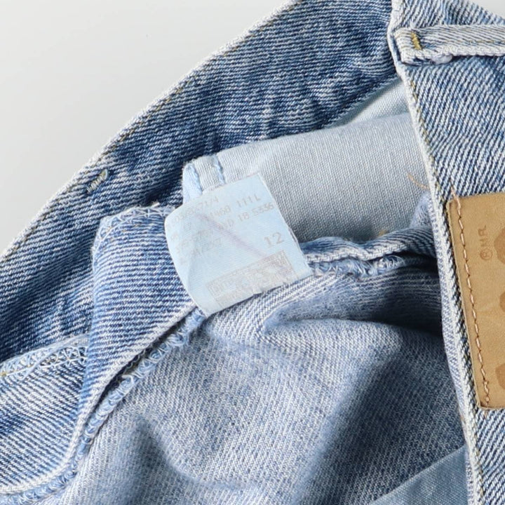 Lee denim shorts, made in the USA, women's size L (w30). cotton blue type Vintage Second Hand