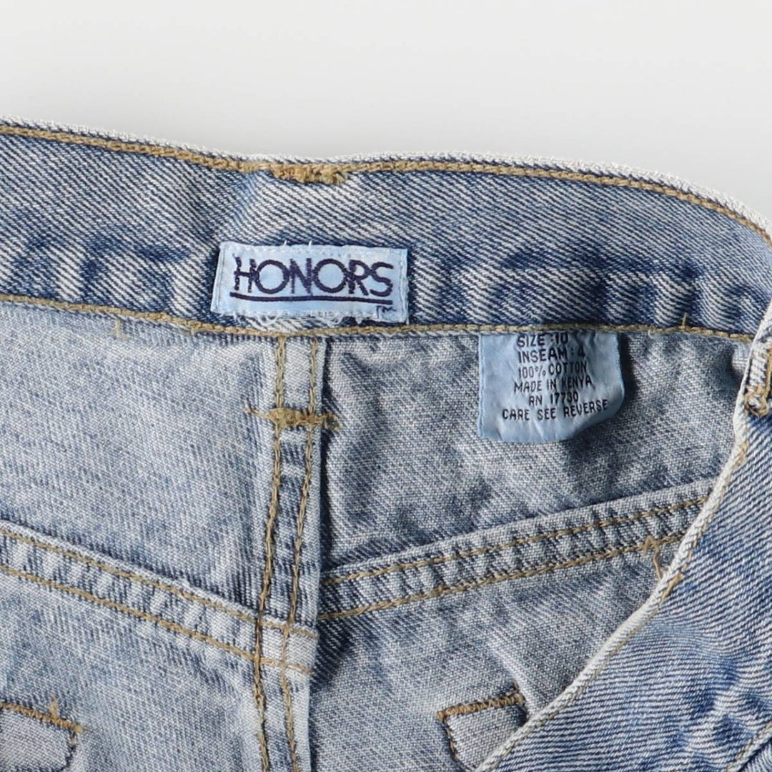 HONORS denim shorts, short pants, women's size L (w29) cotton blue type Vintage Second Hand