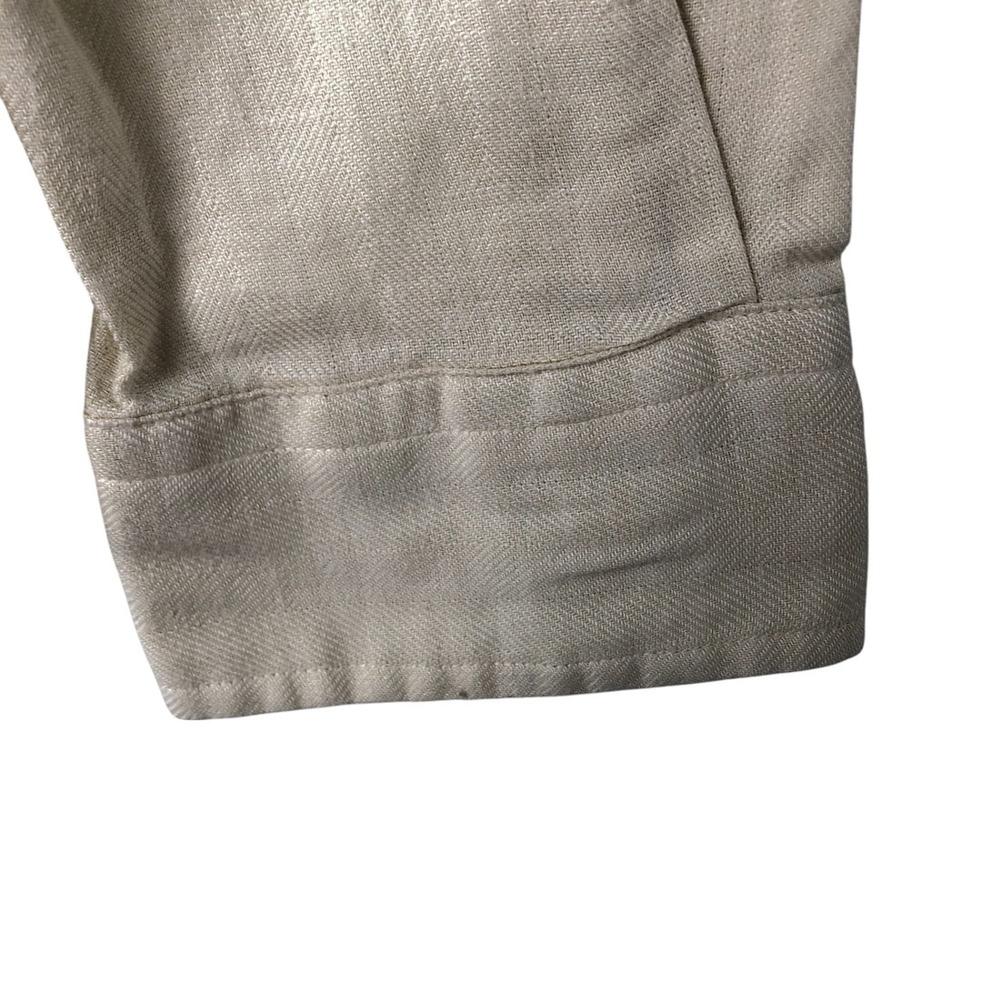 Ralph Lauren BLAKE long sleeve button down shirt, men's size L cotton unbleached Vintage Second Hand