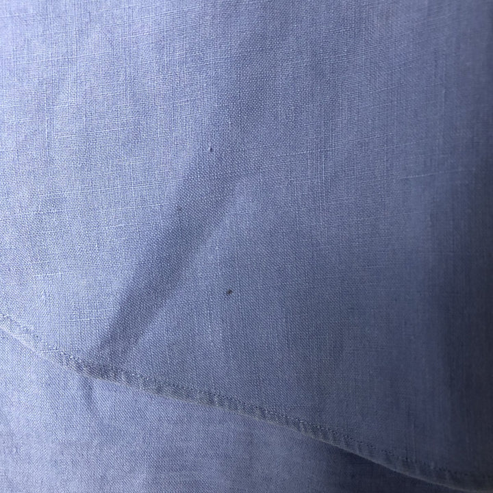 Ralph Lauren BLAKE long sleeve linen button down shirt, men's size L linen Blue type light blue Vintage Second Hand