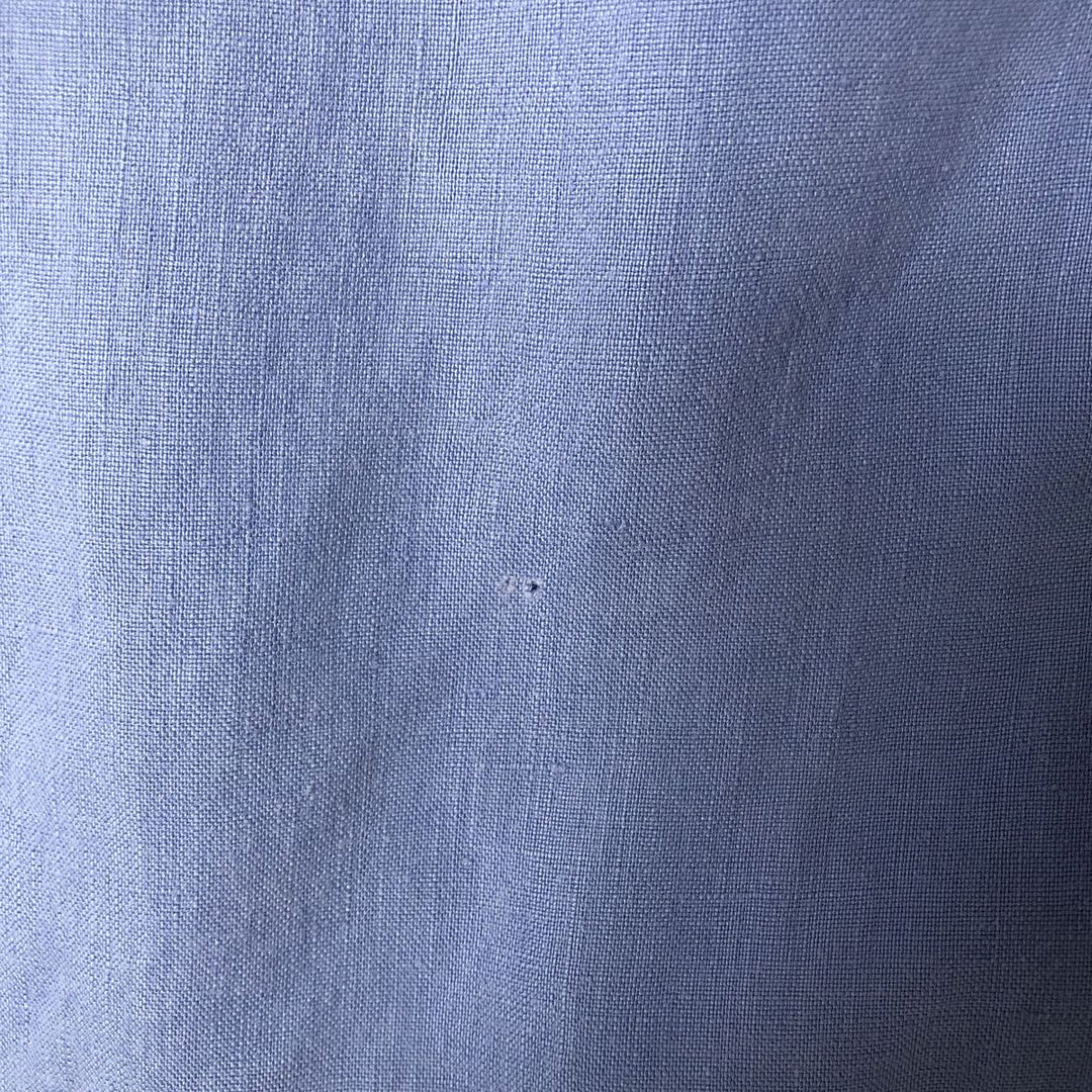 Ralph Lauren BLAKE long sleeve linen button down shirt, men's size L linen Blue type light blue Vintage Second Hand