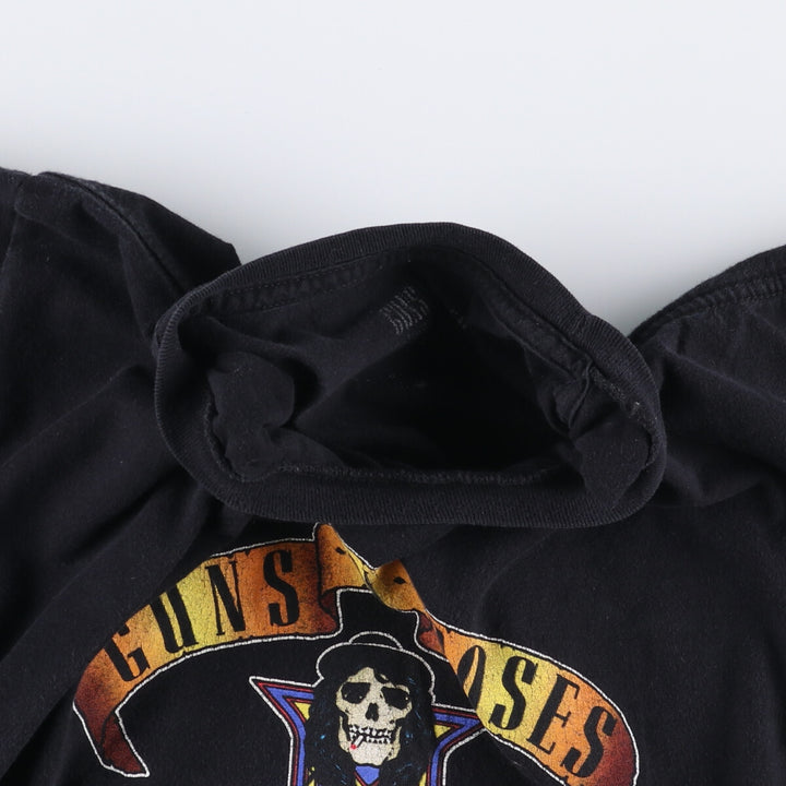 GUNS N' ROSES Skull Pattern Hat, Made in Mexico, Men's XL cotton Beige type Vintage Second Hand