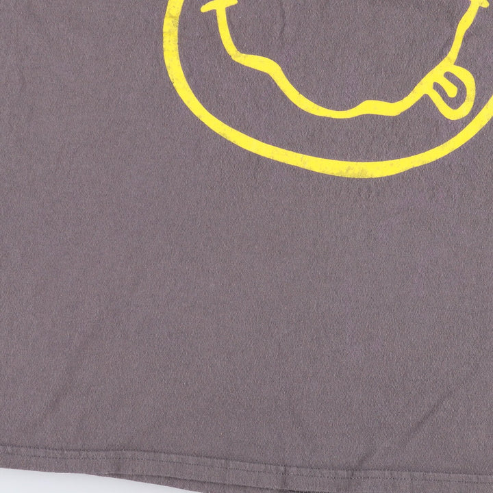 NIRVANA Nirvana Band T-shirt, Band T, Men's XL size cotton gray type Vintage Second Hand