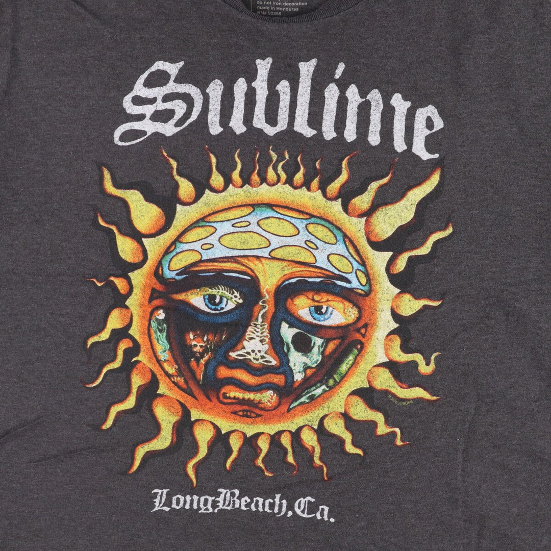 SUBLIME Band T-shirt, Men's L size cotton Charcoal Vintage Second Hand