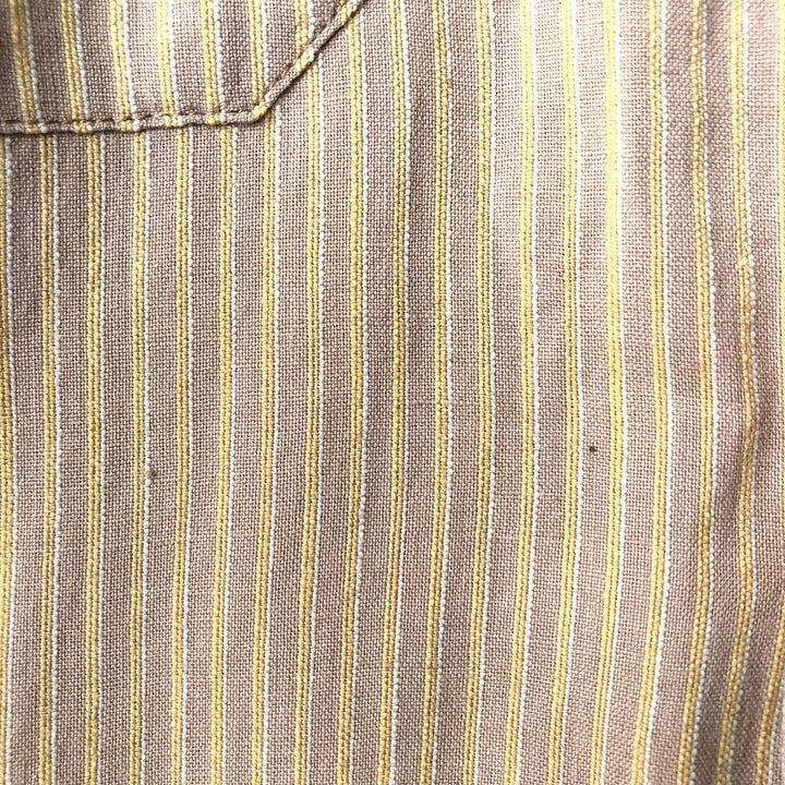 Vintage 1980'S Banana Republic short-sleeved cotton box shirt, size L, men's. cotton beige type brown Vintage Second Hand