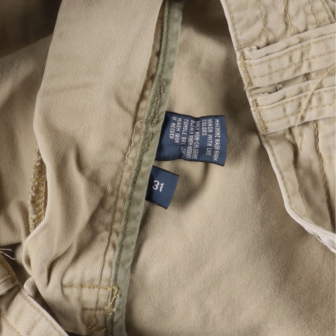 Ralph Lauren POLO by Ralph Lauren cargo shorts, half pants, men's size w36 cotton Beige type Vintage Second Hand