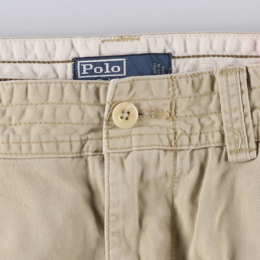 Ralph Lauren POLO by Ralph Lauren cargo shorts, half pants, men's size w36 cotton Beige type Vintage Second Hand