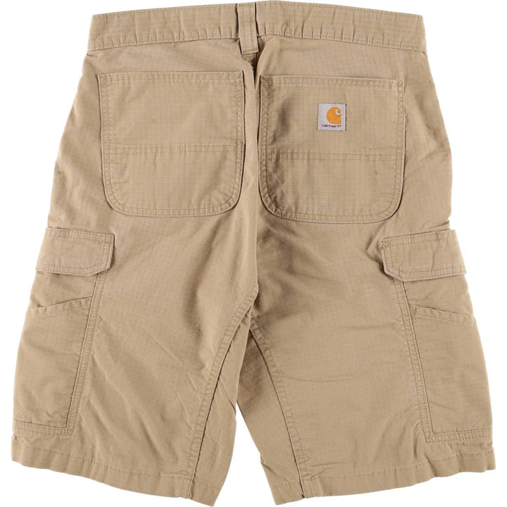 Carhartt Relaxed Fit Ripstop Cargo Shorts, Half Pants, Men's, W32 equivalent cotton Beige type Vintage Second Hand