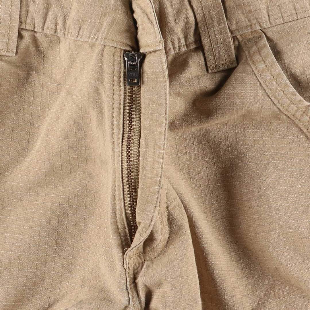 Carhartt Relaxed Fit Ripstop Cargo Shorts, Half Pants, Men's, W32 equivalent cotton Beige type Vintage Second Hand