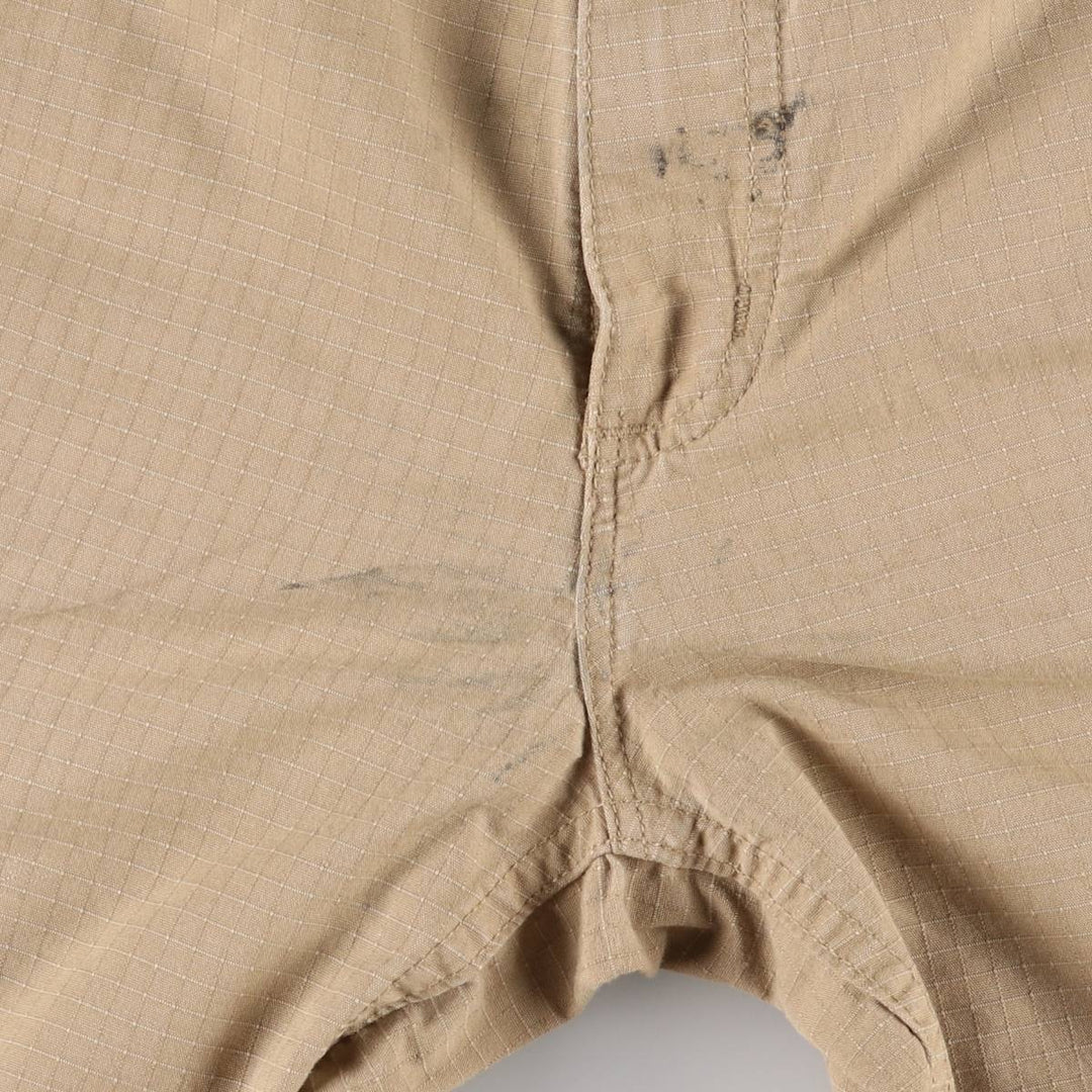 Carhartt Relaxed Fit Ripstop Cargo Shorts, Half Pants, Men's, W32 equivalent cotton Beige type Vintage Second Hand