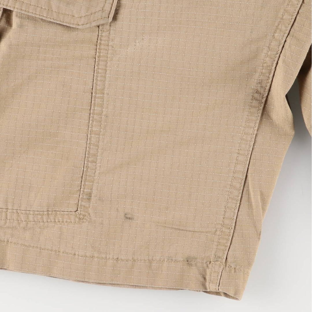 Carhartt Relaxed Fit Ripstop Cargo Shorts, Half Pants, Men's, W32 equivalent cotton Beige type Vintage Second Hand