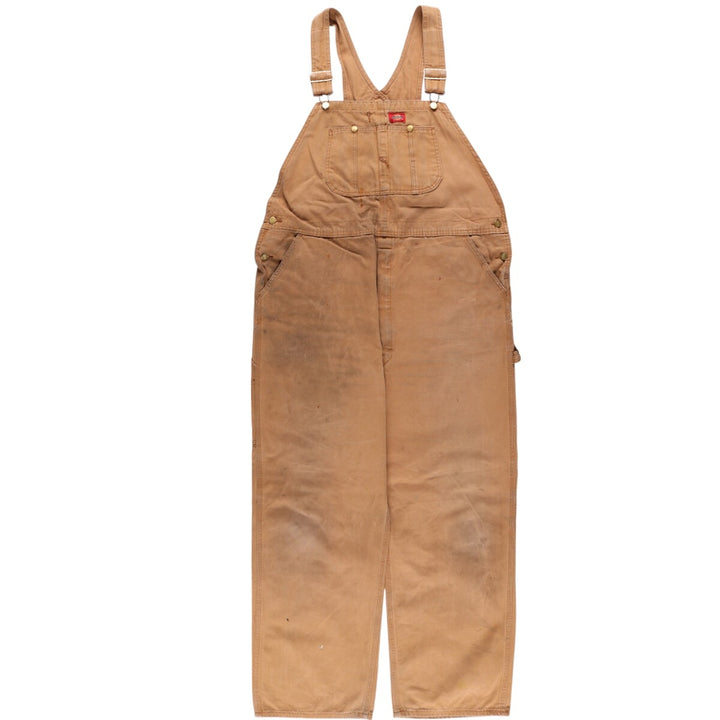 Big size 90'S Dickies Duck Overalls for men, equivalent to w45 cotton brown type Vintage Second Hand