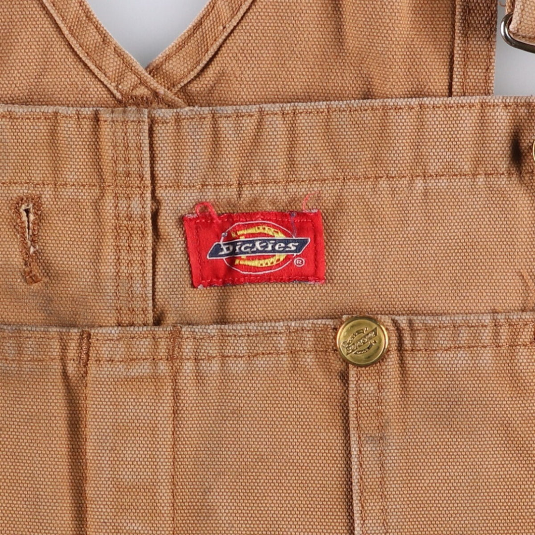Big size 90'S Dickies Duck Overalls for men, equivalent to w45 cotton brown type Vintage Second Hand