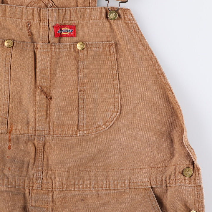 Big size 90'S Dickies Duck Overalls for men, equivalent to w45 cotton brown type Vintage Second Hand