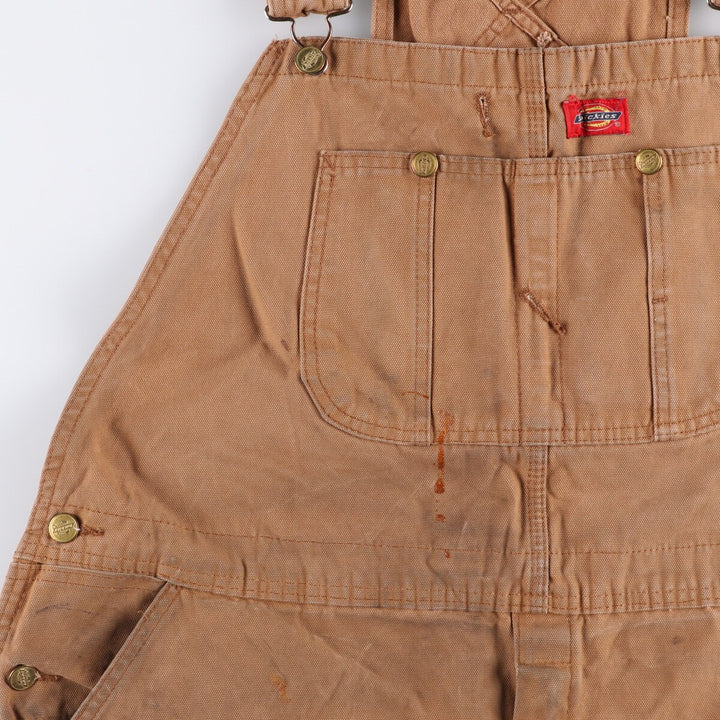 Big size 90'S Dickies Duck Overalls for men, equivalent to w45 cotton brown type Vintage Second Hand