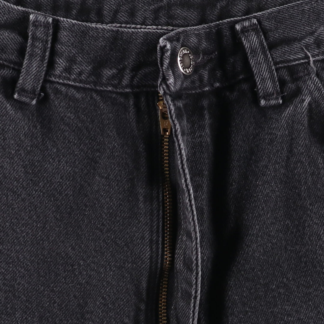90'S Wrangler Black Denim Shorts, Made in USA, Men's, W35, Vintage cotton black type Vintage Second Hand