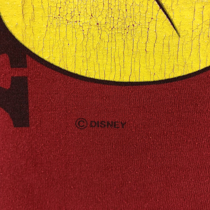 90'S Belbasin MICKEY MOUSE Mickey Mouse character print T-shirt Made in USA Men's L size Vintage polyester red type Vintage Second Hand