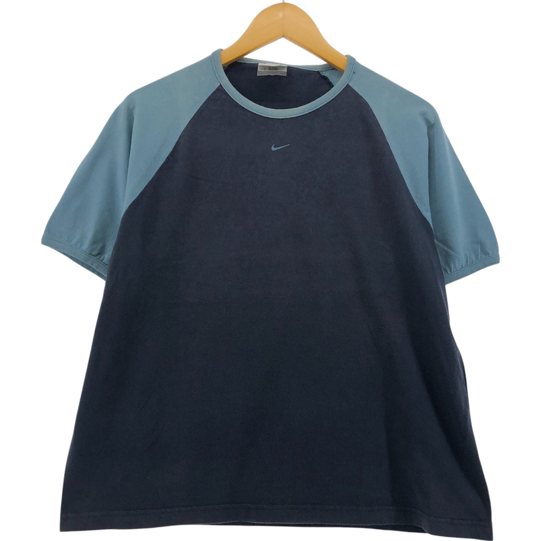 00'S Nike Raglan T-shirt, Men's L size cotton Charcoal Vintage Second Hand