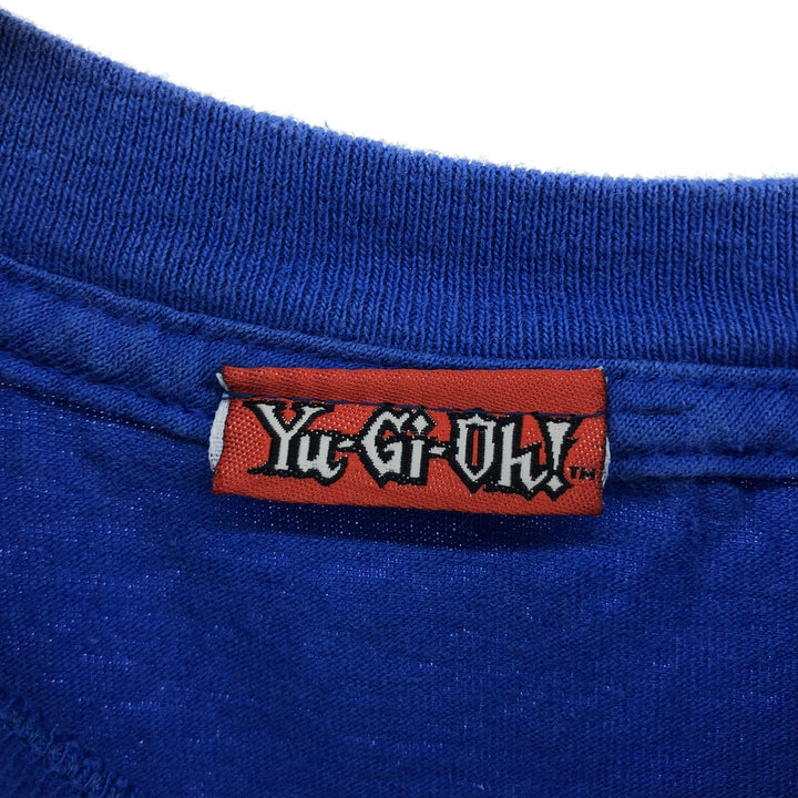 YU-GI-OH Yu-Gi-Oh Anime Character Print T-Shirt Women's M Size unclear blue type Vintage Second Hand