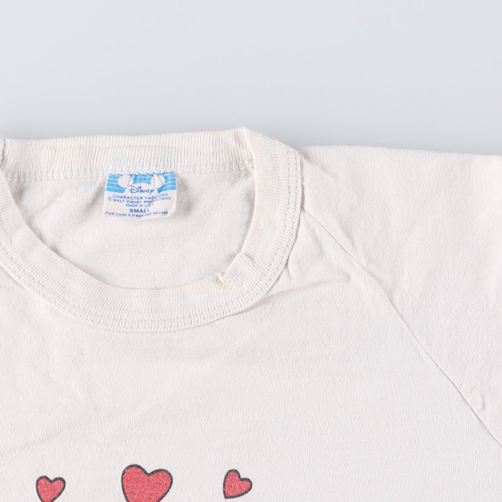 Vintage 1980'S Disney Minnie Mouse character print T-shirt, made in the USA, size S for women cotton white type Vintage Second Hand