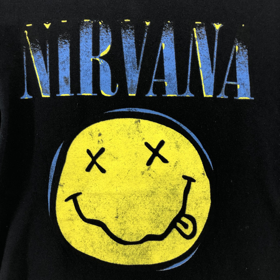 NIRVANA Nirvana Band T-shirt, Band T, Men's S size unclear black type Vintage Second Hand