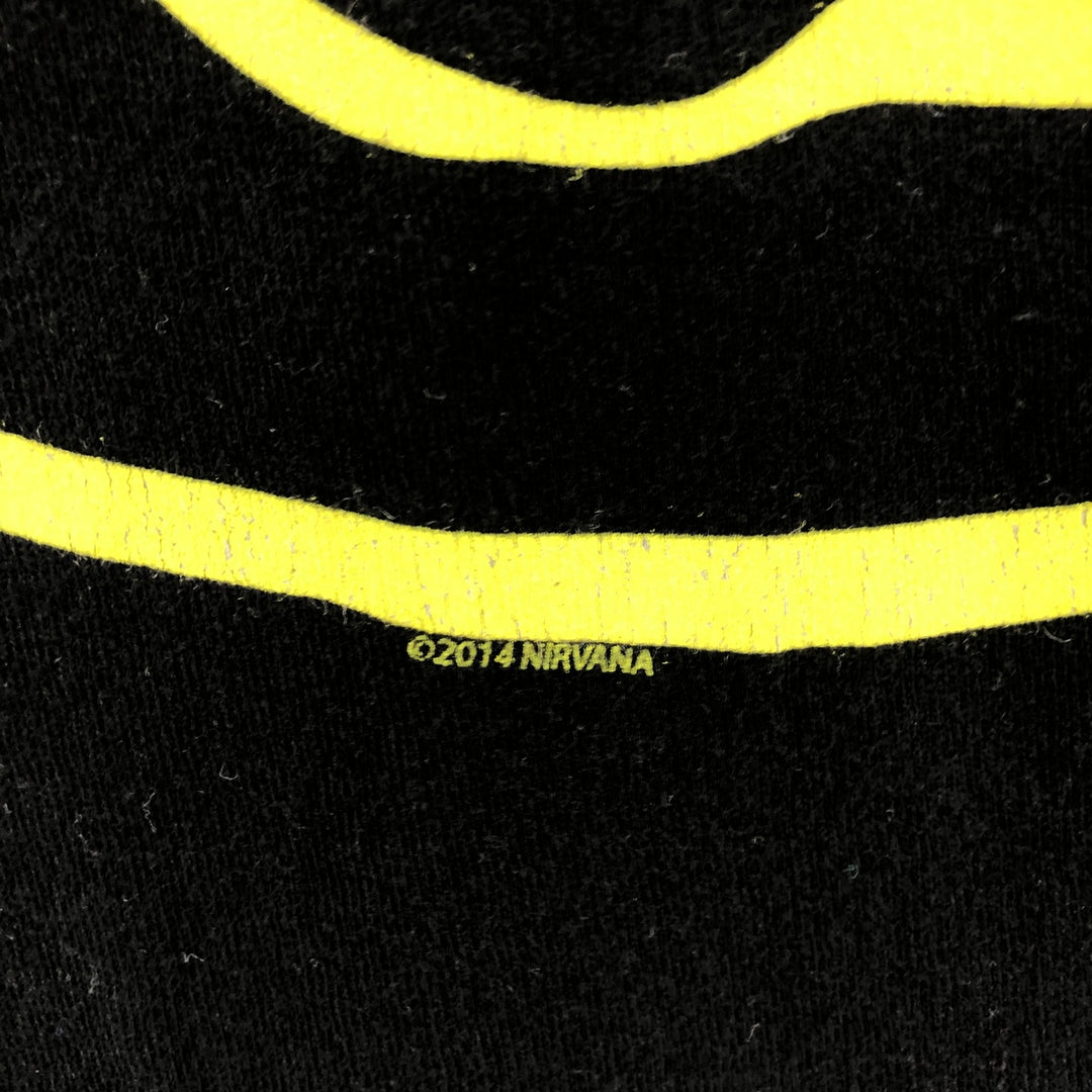 NIRVANA Nirvana Band T-shirt, Band T, Men's S size unclear black type Vintage Second Hand