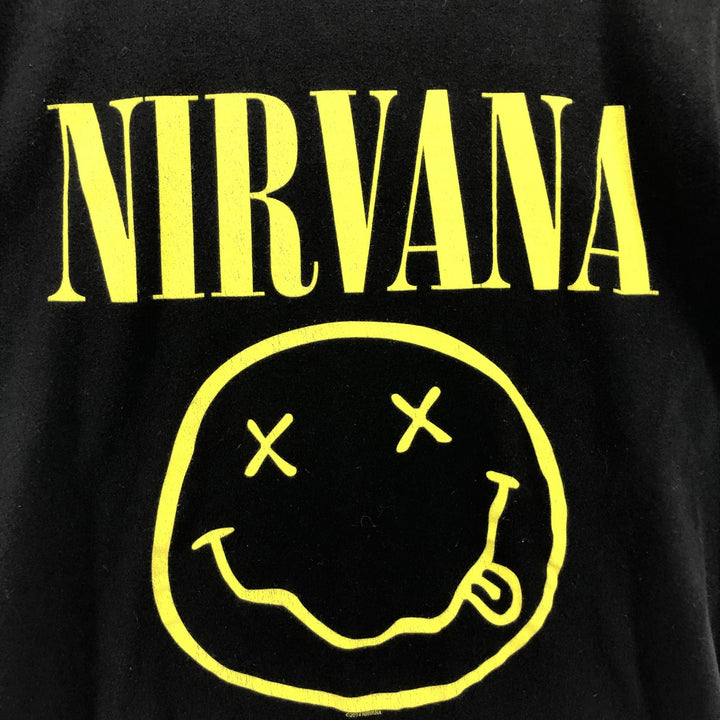 NIRVANA Nirvana Band T-shirt, Band T, Men's S size unclear black type Vintage Second Hand